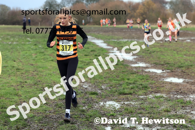 Girls Under-15s 2025 Start Fitness NEHL, Wrekenton, Gateshead, Sunday, November 23rd. Photo: David T. Hewitson/Sports for All Pics